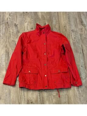 Women's Duluth Trading Co Red Utility Travel Jacket Size Medium